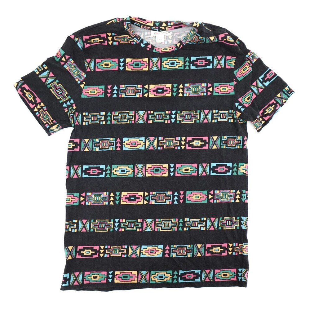 H&M Coachella Shirt Mens Large Aztec Multicolor T-Shirt Southwestern Native